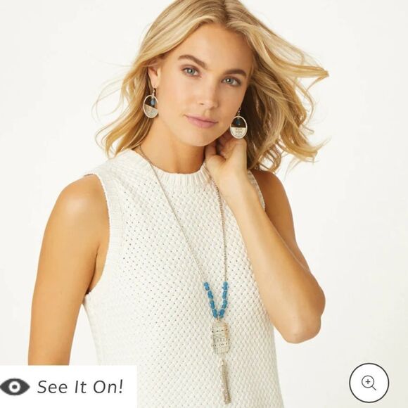 Brighton Africa Stories Etched Beaded Necklace NWT - Picture 7 of 11